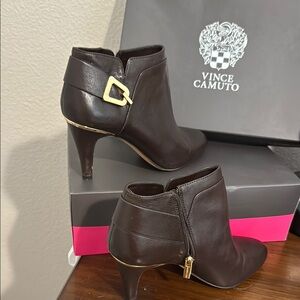 Vince Camuto Women's Brown Ankle Boots
